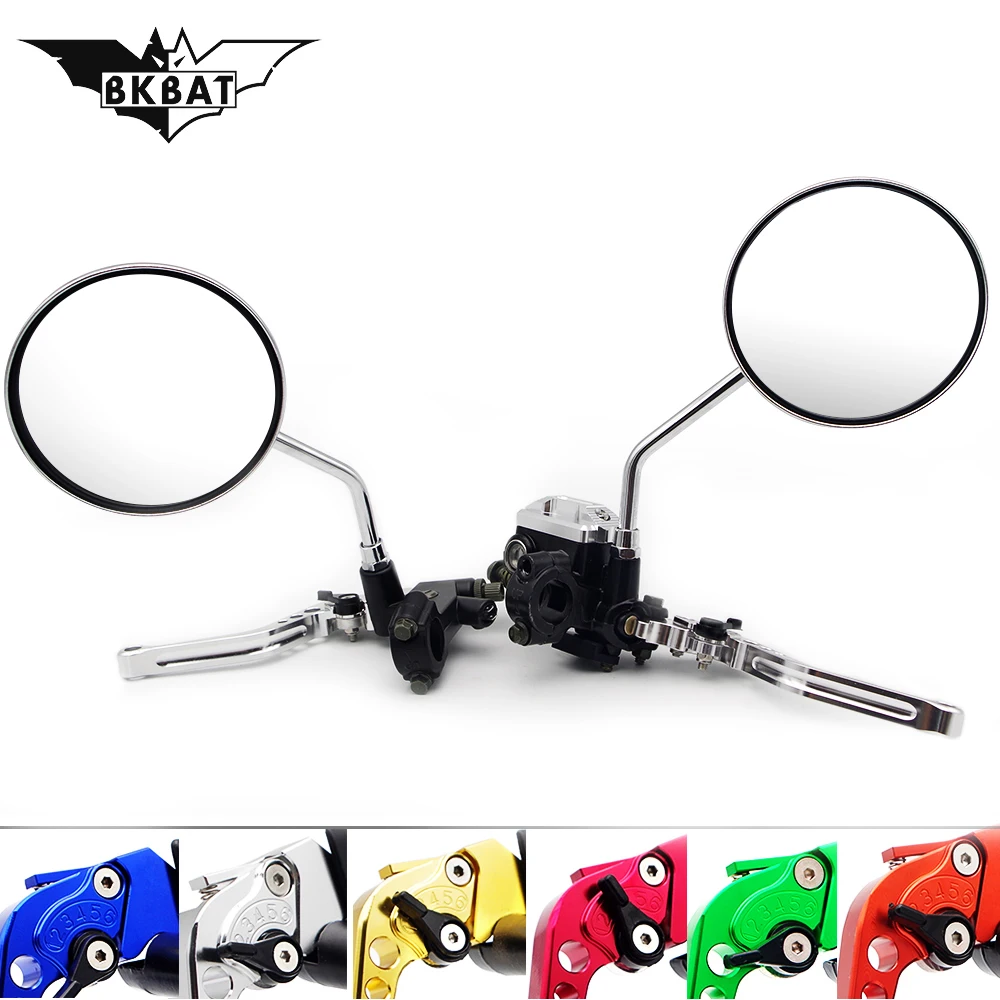 Тормозной насос мотоцикла рычаг сцепления зеркало заднего вида для honda cb 750 yamaha dt