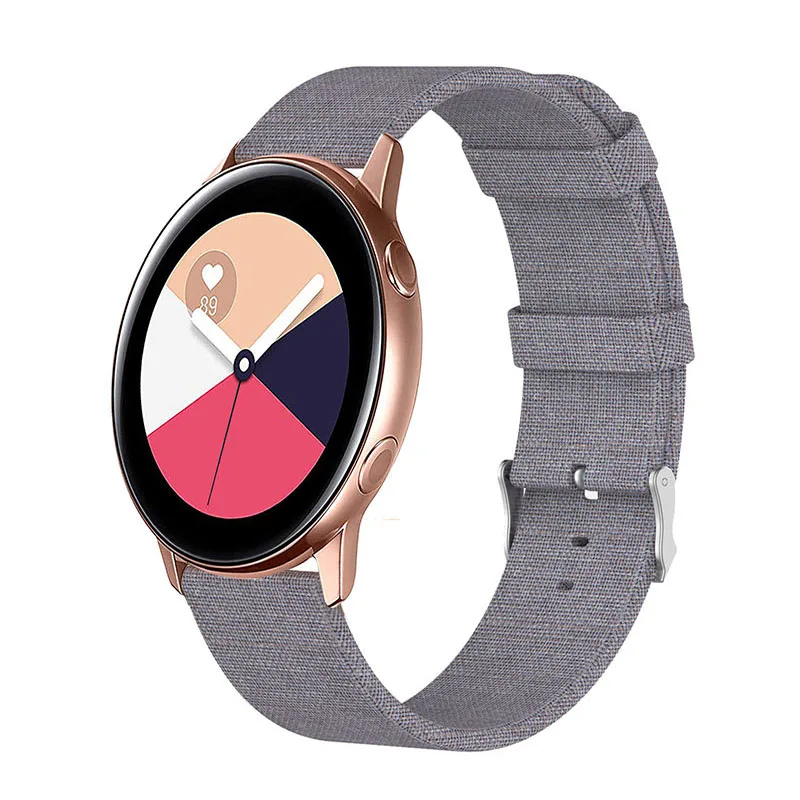 Ремешок Laforuta для Samsung Galaxy Watch Active Band нейлоновый спортивный быстросъемный браслет