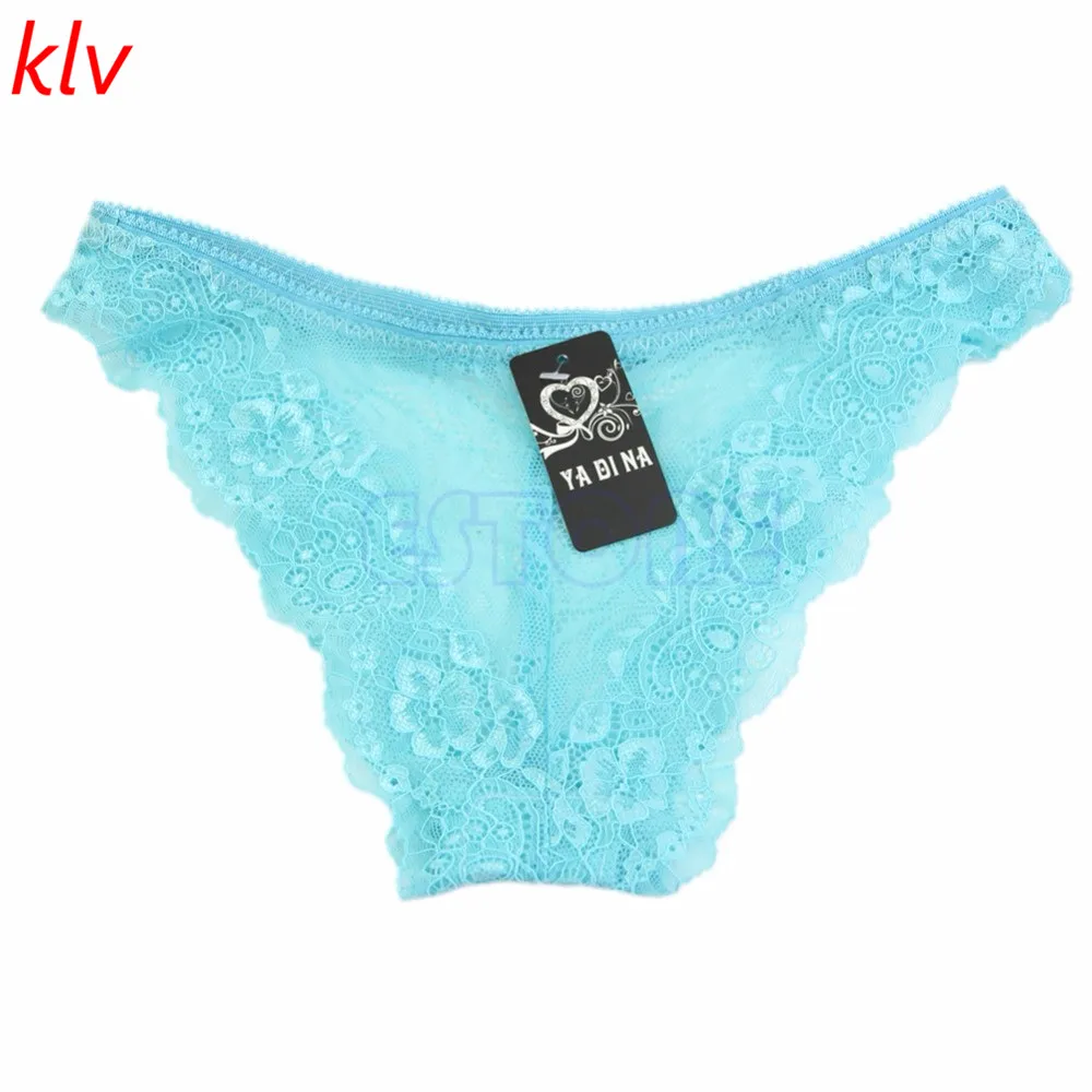 Трусики женские кружевные бесшовные пикантное нижнее белье хлопковые дышащие