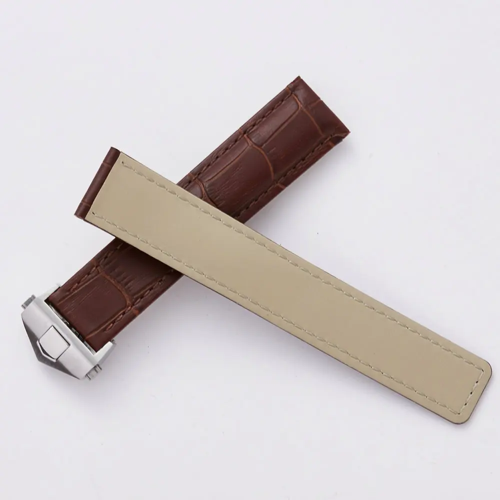 Высокое Качество ремешок для часов TAG Heuer натуральная кожа черный синий