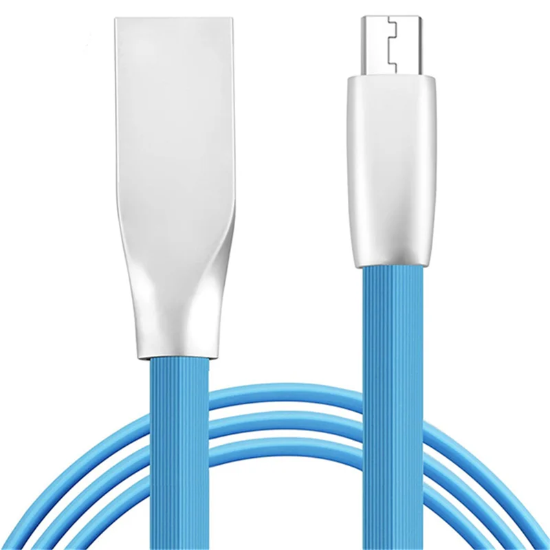 Кабель Micro Usb с защитой от узелков плоский кабель из цинкового сплава 3 фута 1 м