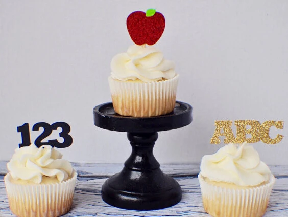 

glitter Teacher Cupcake Toppers bachelorette Party wedding birthday baby bridal shower party toothpicks