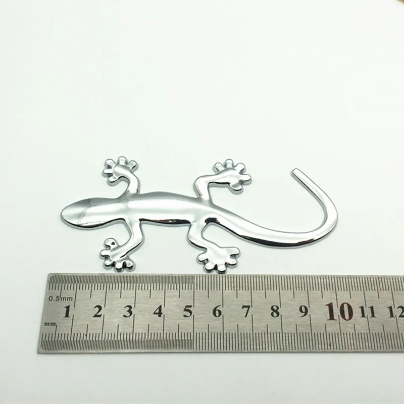 Хромированный 3d значок Gecko из цинкового сплава наклейка украшение для мотоцикла