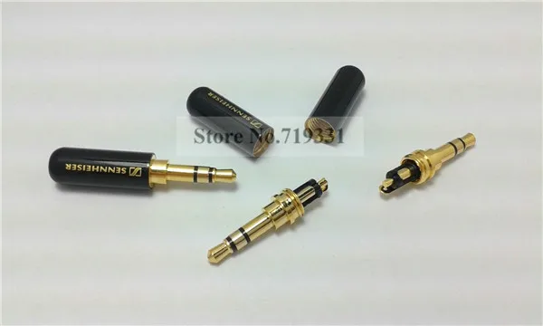 3 шт. высококачественный медный позолоченный 5 мм Штекерный стерео мини разъем