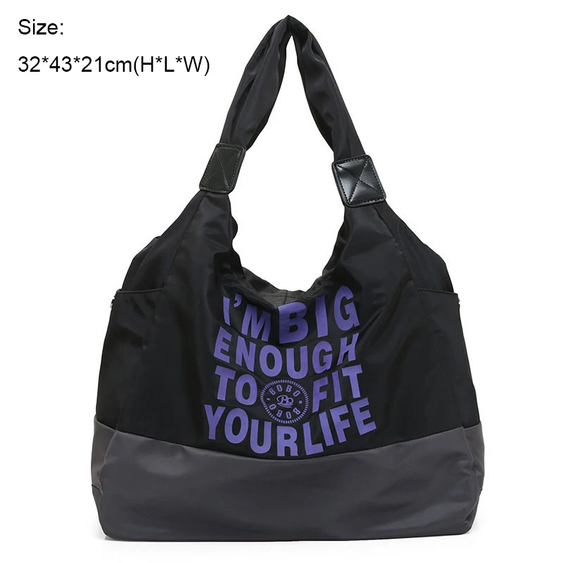 black Водонепроницаемая Наплечная Сумка, уличная сумка для спортзала, спортивная сумка для йоги, Спортивная женская сумка для фитнеса, сумка для путешествий XA307WA - Цвет: black