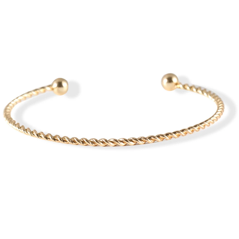 EVERLEAD Bangle Set Fashion Knot simple personality leaf open bracelet fashion bangle Simple Leaf | Украшения и аксессуары