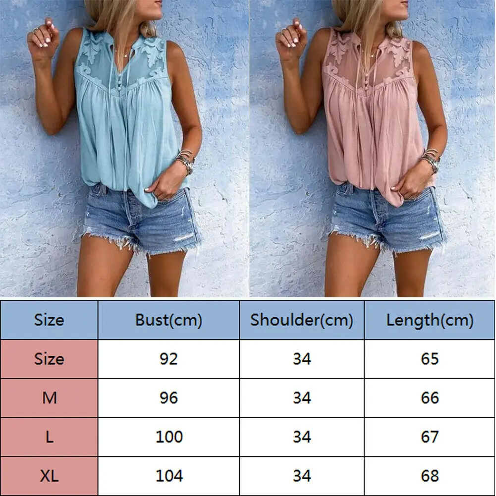 Женские летние сексуальные v-образным вырезом без рукавов Твердые Топы женские