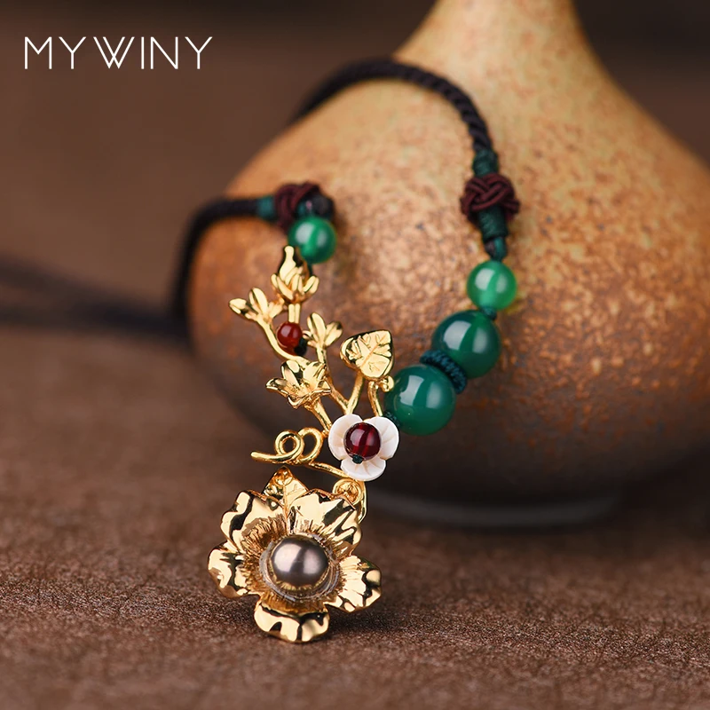 MYWINY новые чокеры цветок этническое ожерелье модные украшения из ракушек женское