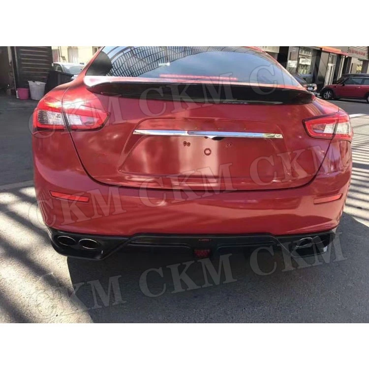 Задний диффузор для губ спойлер Защита бампера из углеродного волокна Maserati