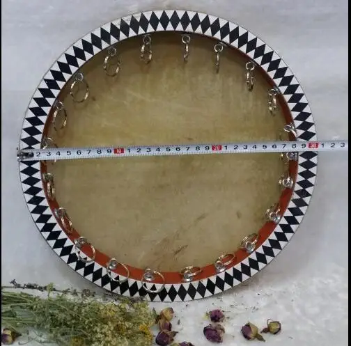 Воловья кожа Тамбурин Уйгурский танцевальный барабан 30 см Xinjiang Kazakh|drum|drum tambourine |