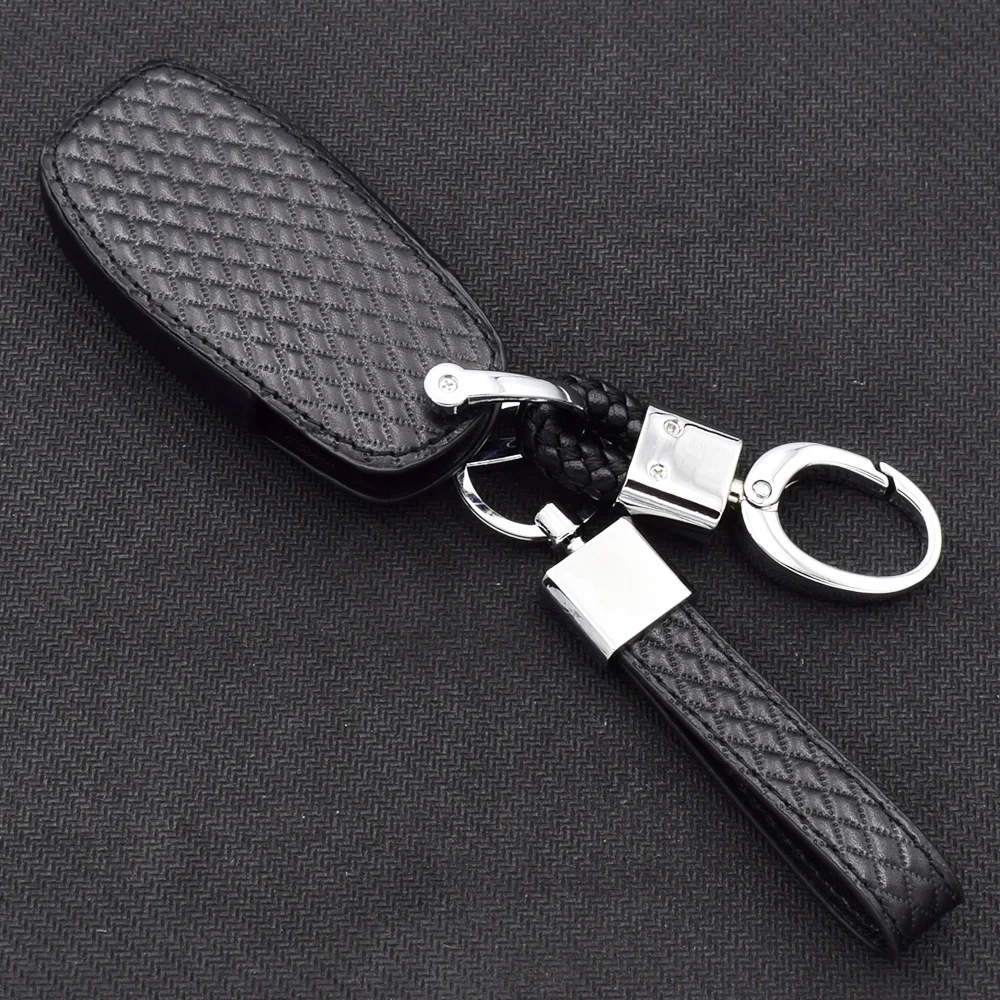 Чехол для ключей из натуральной кожи с микрофиброй Ford Explorer aurus Mondeo Smart Remote Fob Protector