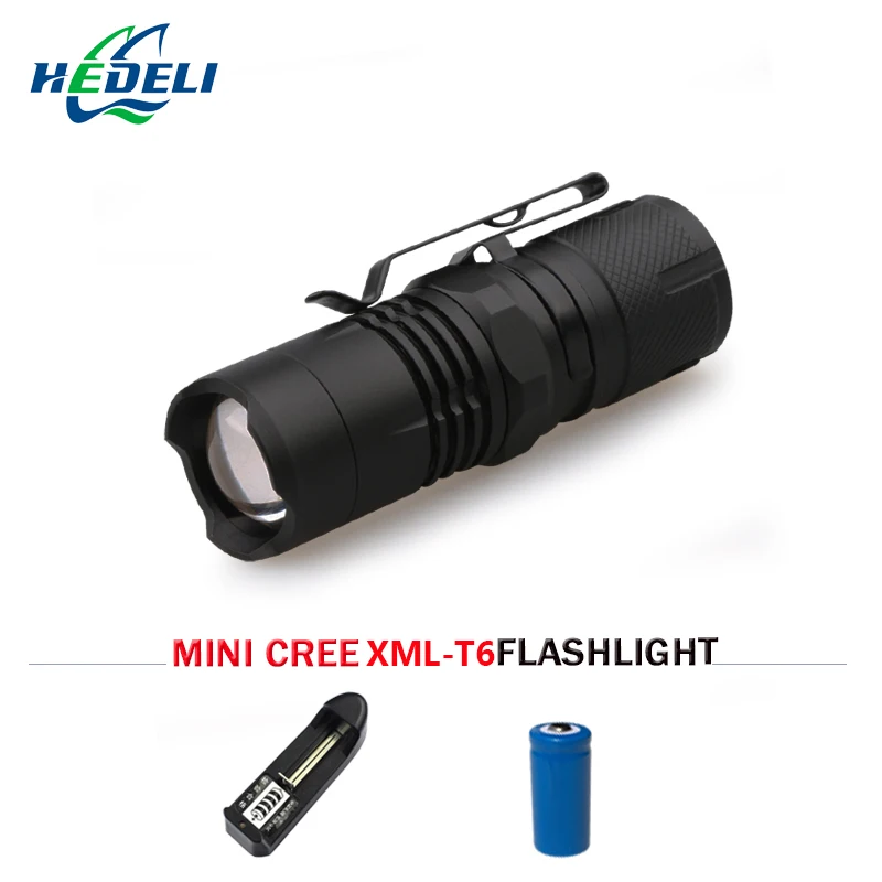 Супер яркий мини фонарик перезаряжаемый zoomble xml t6 ручной фонарь светодиодный zaklamp