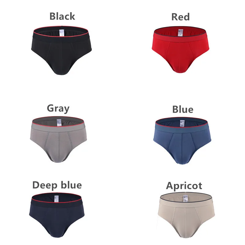 Men Briefs Men's Underwear Brief Solid Soft Underpants Modal Sexy calzoncillos hombre Shorts Cueca Male |