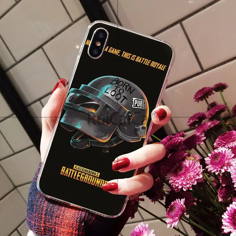 Ruicaica Game PUBG прозрачный мягкий силиконовый чехол для телефона из ТПУ iPhone 8 7 6 6S Plus 5 5S