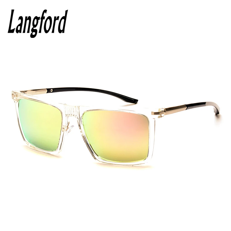 

langford brand prescription sunglasses man woman finished product myopia mirror sunglasses transparent frame Custom astigmatism
