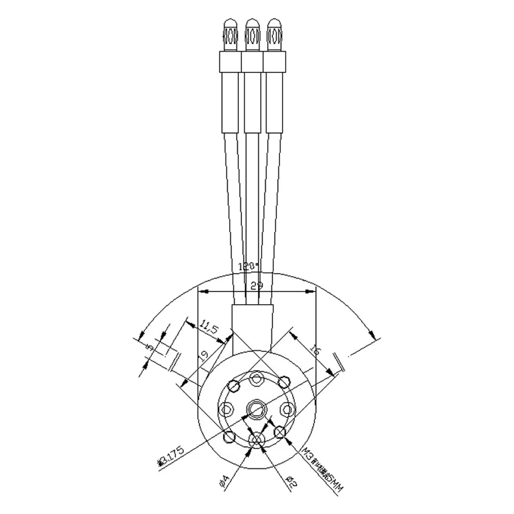Бесщеточный двигатель HIINST 2-4S 2862-2800KV с водяным охлаждением + 50A ESC для