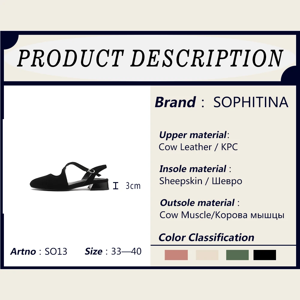 SOPHITINA/Новые Модные женские босоножки Удобная Высококачественная обувь из