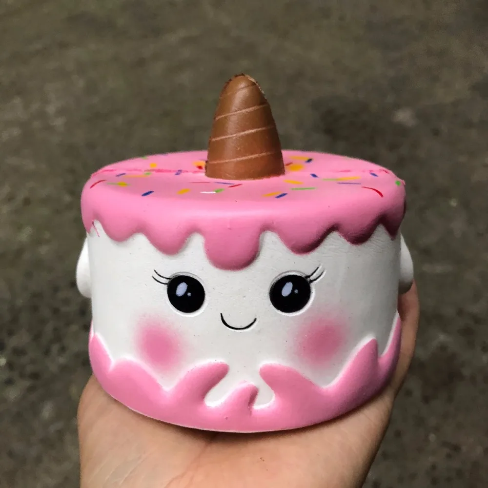 12x10cm Kawaii Jumbo Cartoon Cake Squishy squishi Slow Rising Kids Funny Gifts Cream Scented Slime Toys | Игрушки и хобби