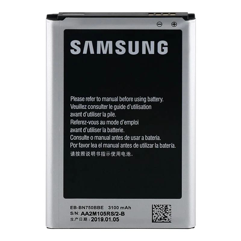 Аккумулятор для samsung Galaxy Note 3 Neo N750 N7505 N7502 3100 мАч EB-BN750BBE с NFC 100% оригинал | Мобильные