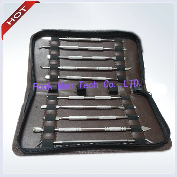 Набор восковых ножей включает 10 шт. лезвий оборудование для стоматологических