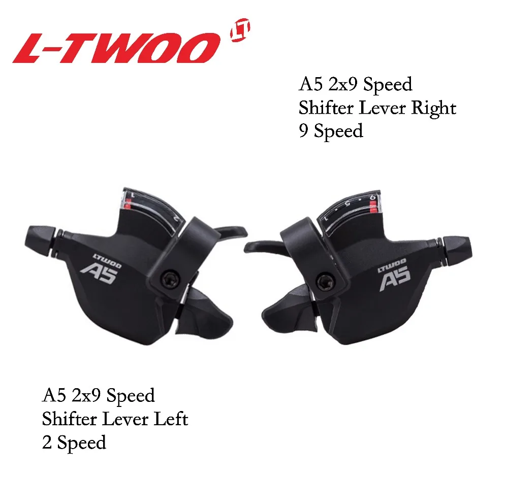

LWTOO A5 2x9 3x9 Speed Trigger shifter lever for MTB Mountain bike fat bike 18S 27S bicycle 2 speed 3 speed 9 speed deraillleur