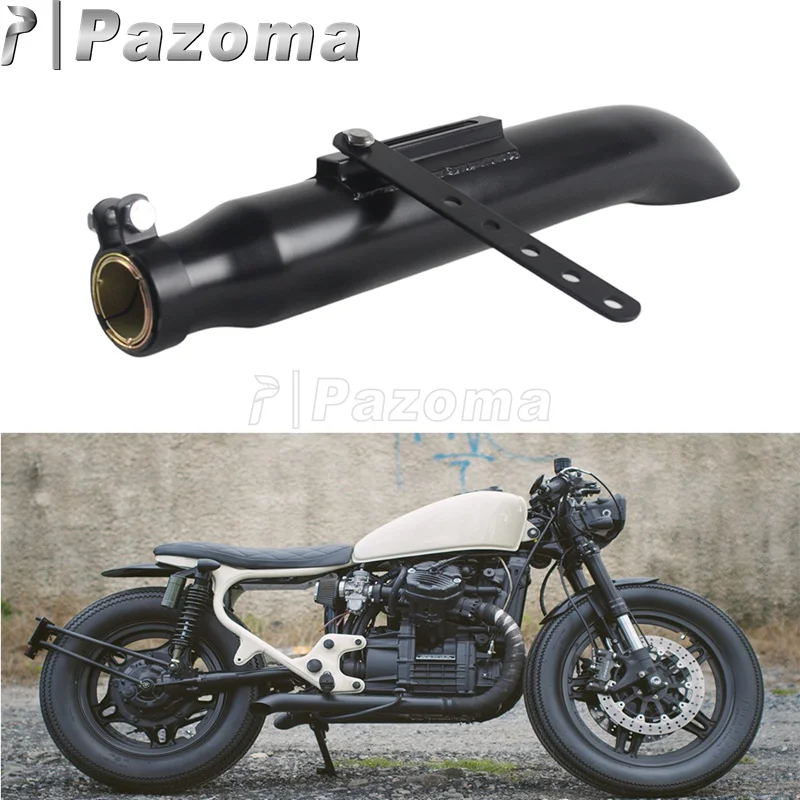 Fit 1-3/8 ”, 1-1/2”, 1-5/8 ”1-3/4” трубы для мотоцикла, выхлопные трубы глушителя, винтажные трубы глушителя для Harley Кафе Racer Chopper