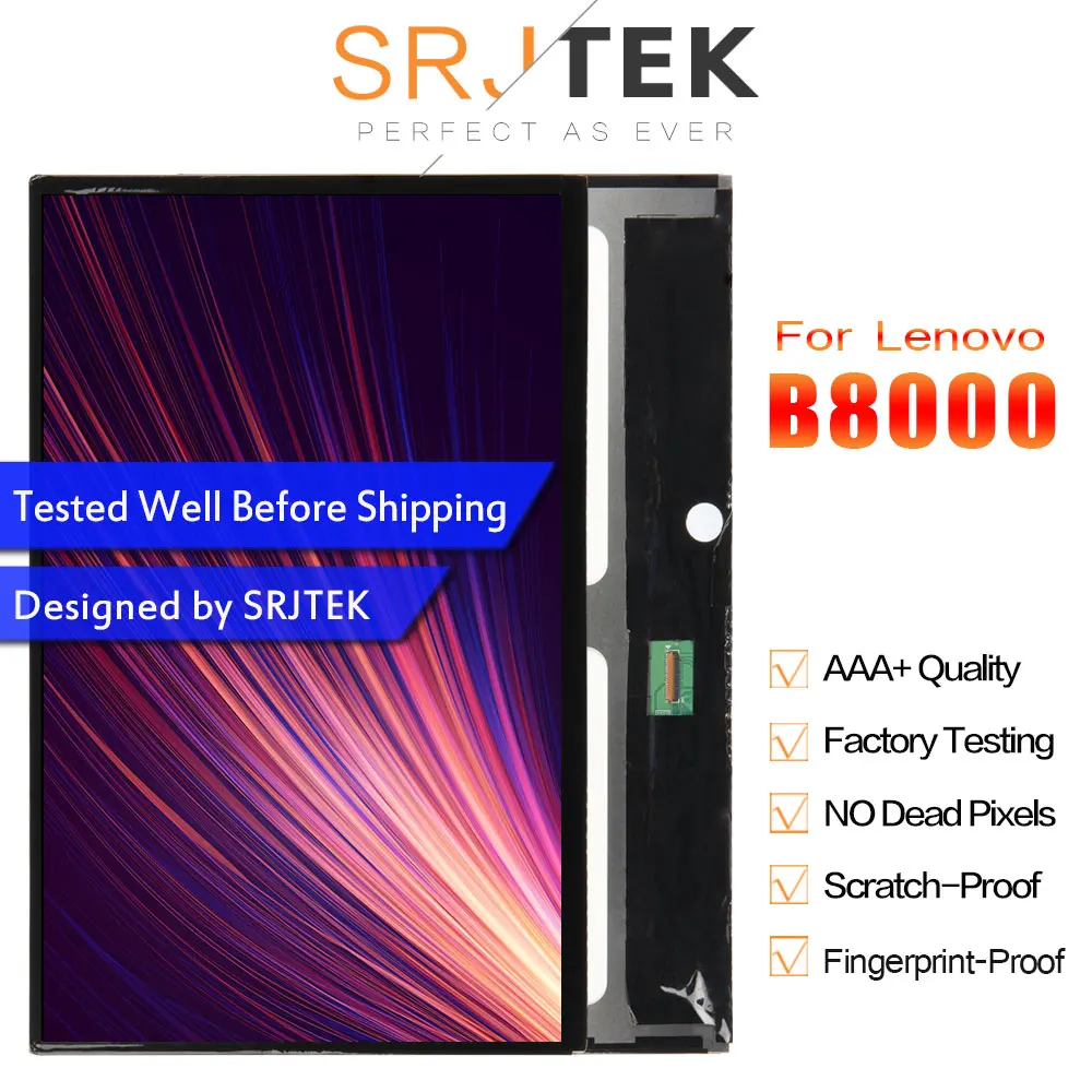 SRJTEK 10 1 &quotЖК-дисплей для Lenovo B8000 Yoga Tablet 60047 ЖК-экран матричный дисплей планшетный