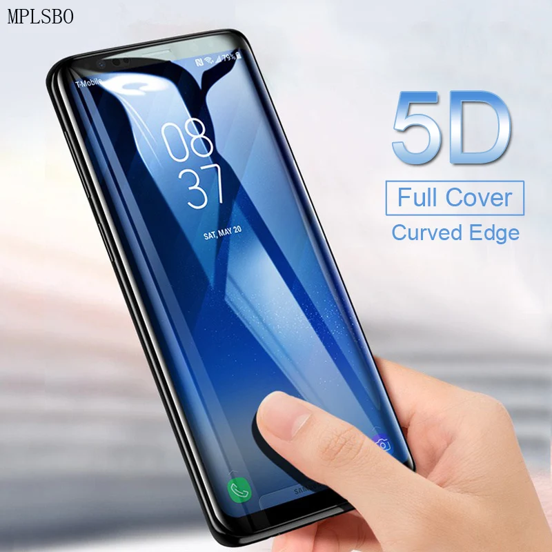 MPLSBO 5D закаленное стекло для Samsung Galaxy S7 Edge Note 8 S8 Plus защиты экрана S9 с полным