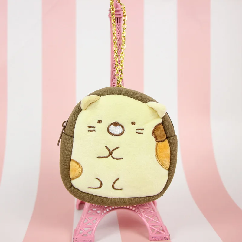 IVYYE Sumikko gurashi плюшевый кошелек мягкая кукольная сумка милый мультфильм пушистые сумки мягкий мини-мешок для игрушек малыш девочка подарок на день рождения Новинка