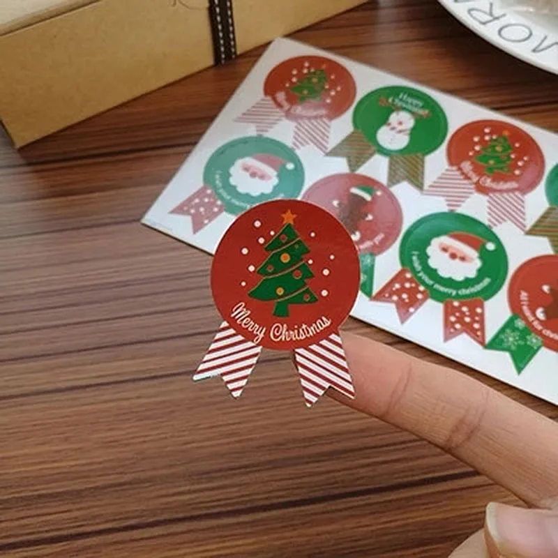 80 шт./лот милый Рождественский уплотнительные для запечатывания Papeleria круглый