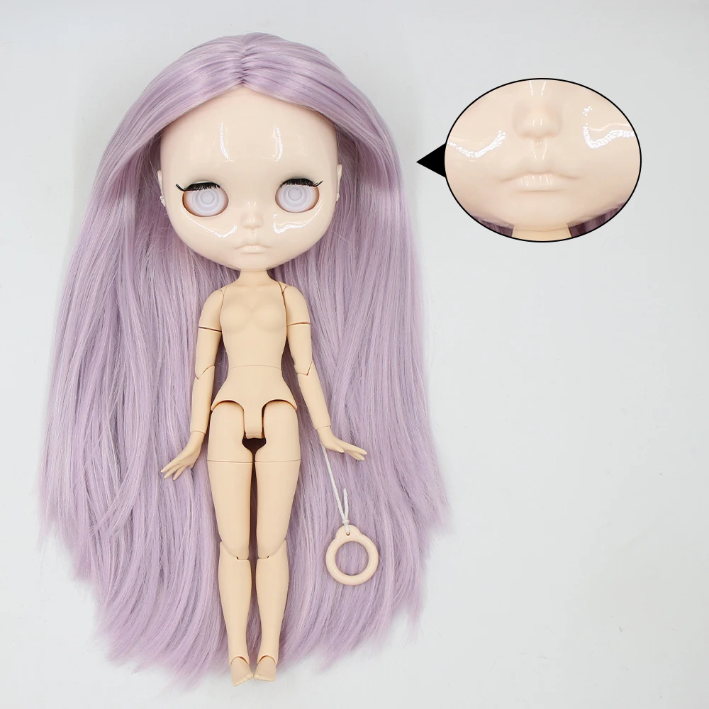 Ледяная DBS Blyth кукла 1/6 bjd белая кожа блестящее лицо без макияжа века для DIY 30 см