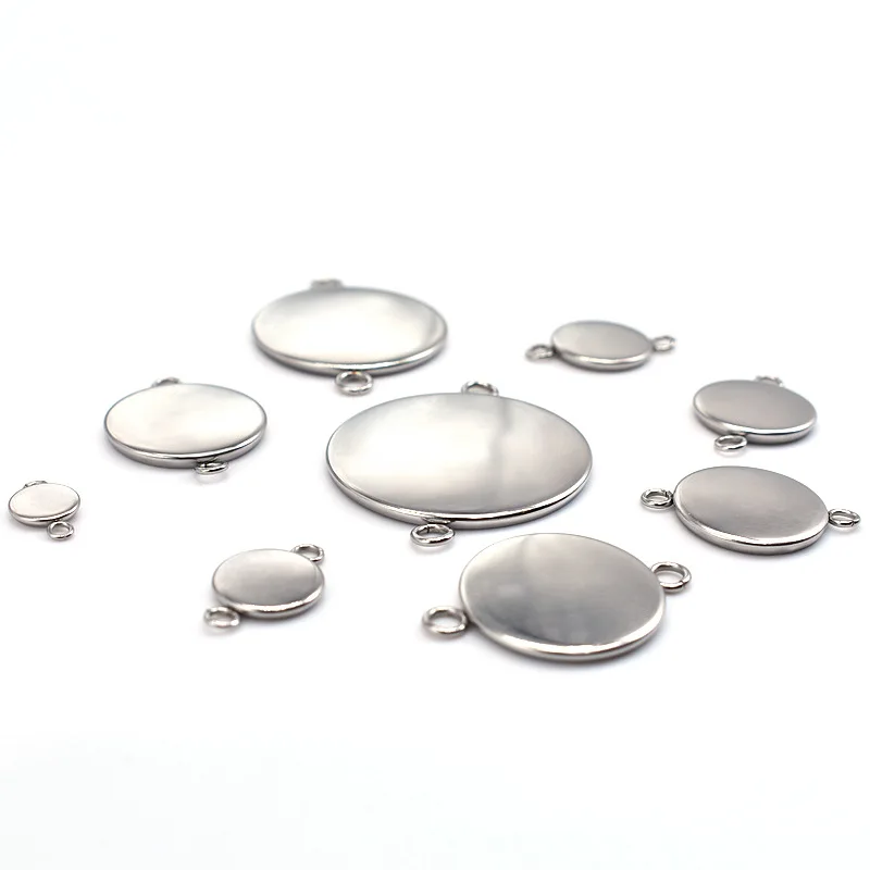 WIWI 20 шт./лот Inner6 30mm браслет из нержавеющей стали подвеска установка кабошоны дно