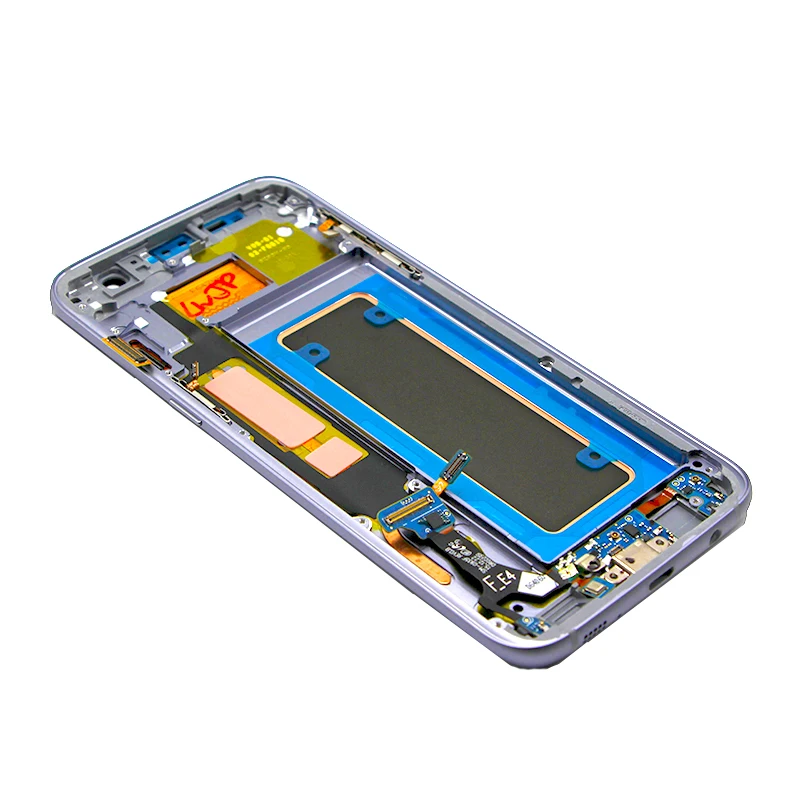 Черный, белый цвет серебряное Золотое розовое Коралл синий Дисплей для samsung Galaxy S7 край G935 G935F ЖК-дисплей Экран аналогово-цифровой преобразователь для сенсорных экранов в сборе
