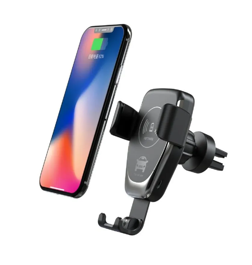 10 Вт автомобильное беспроводное зарядное устройство Qi для iPhone Samsung быстрая