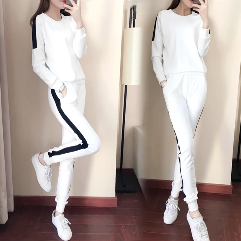 Autumn And Winter Women's New Korean Wide-leg Pants Knit Suit Fashionable Temperament Two-piece |