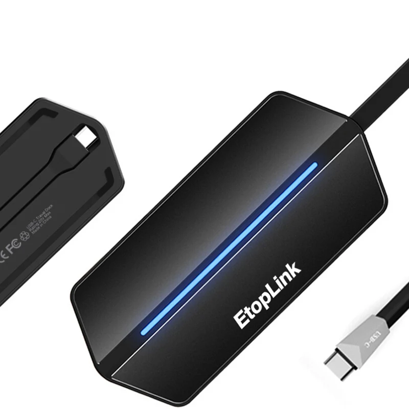 EtopLink 8в1 USB концентратор Многофункциональный USB-C с Type-C AUX 4K видео HD/VGA HDMI TF SD карта CF