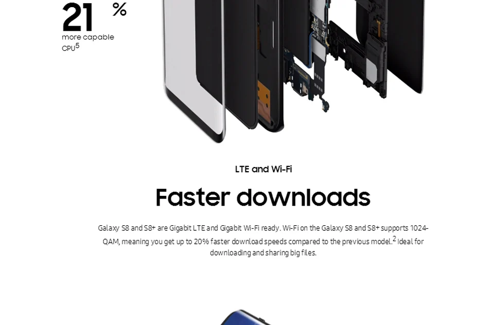 Samsung Galaxy S8 Plus,, 4G LTE, мобильный телефон, четыре ядра, 6,2 дюймов, МП, 4 Гб ram, 64 ГБ rom, смартфон с отпечатком пальца
