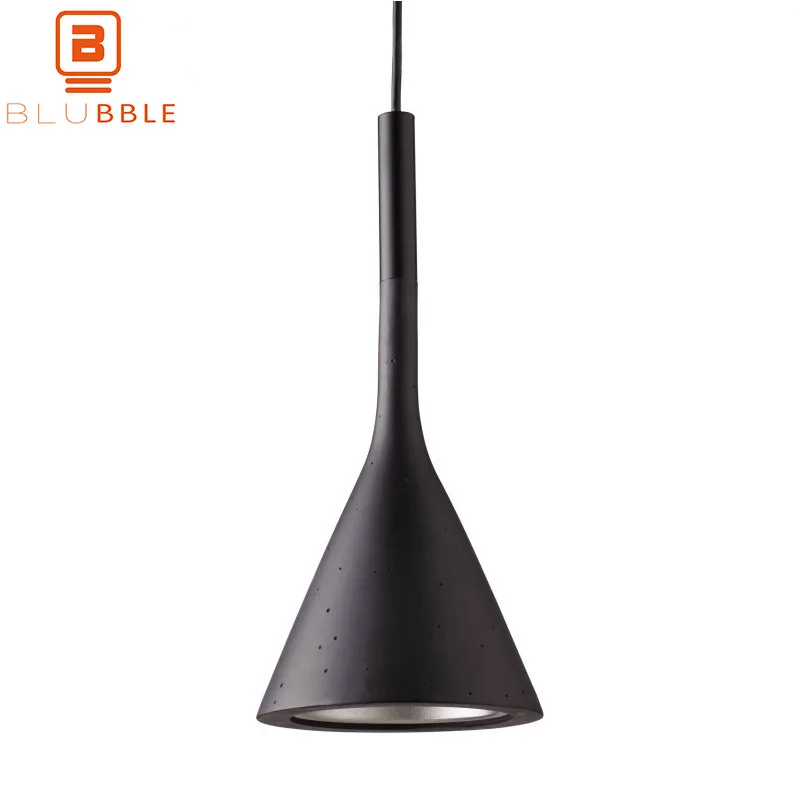 BLUBBLE Northern Europe Funnel Pendant Lights Multicolour Simple Originality Lamp Single Head Industry Parlor Hanglamp | Лампы и