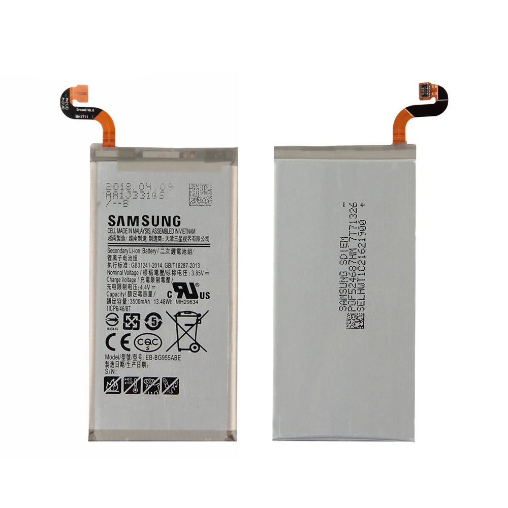 Оригинальная Аккумуляторная батарея для Samsung Galaxy S8 Plus + G9550 EB BG955ABA 3500 мАч akku набор