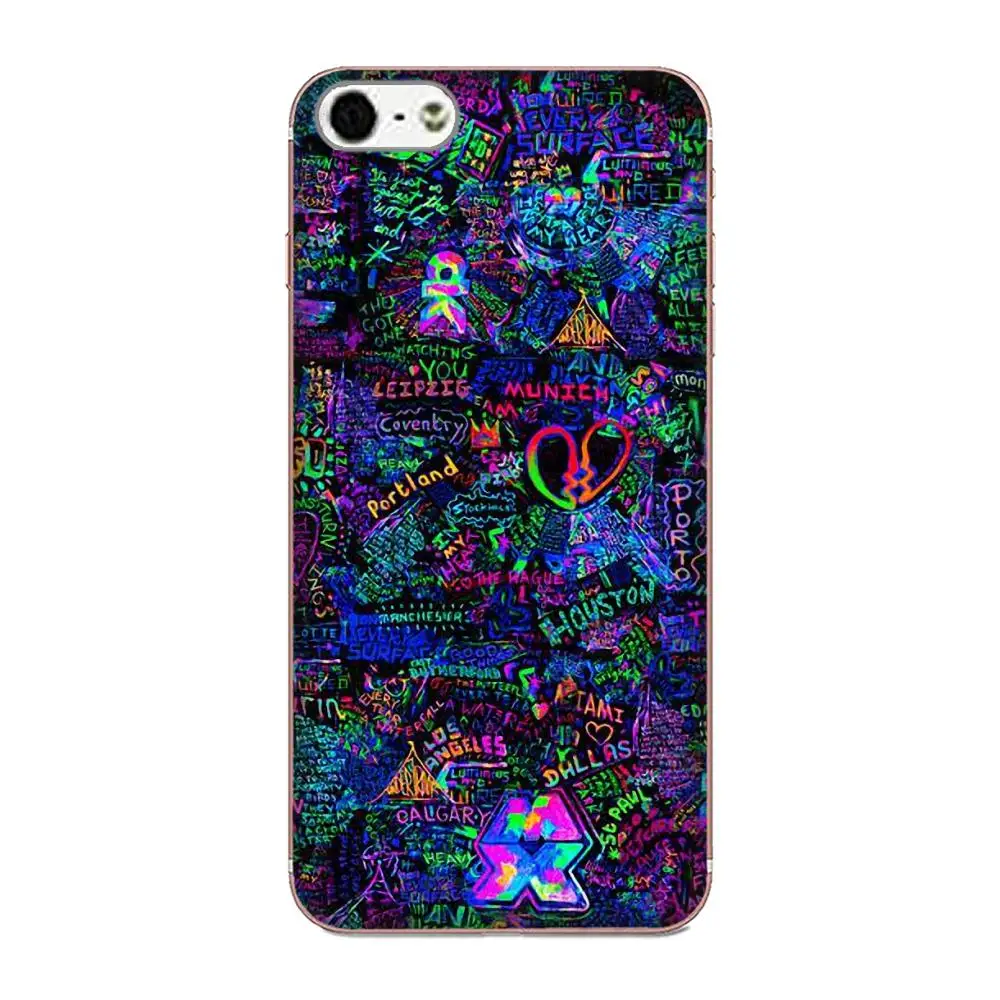 Мягкий мобильного телефона прозрачный Coldplay узор для Xiaomi Note 3 4 mi 4C 4i 5 5S 5X6 6X A1 Max x