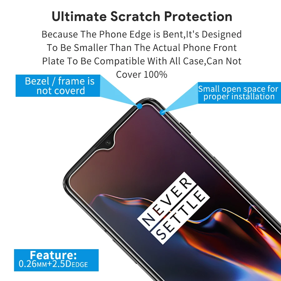 Закаленное стекло 2 шт./лот 9H для OnePlus Nord 8T 7T 7 6T 6 5T 3T 5 3 One Plus 1 + Взрывозащищенная