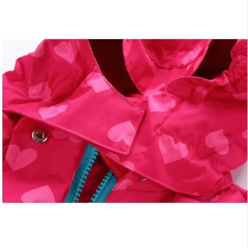 

TBwish spring autumn girls jackets baby girls warm windproof waterproof jackets high quality girls double-deck jackets