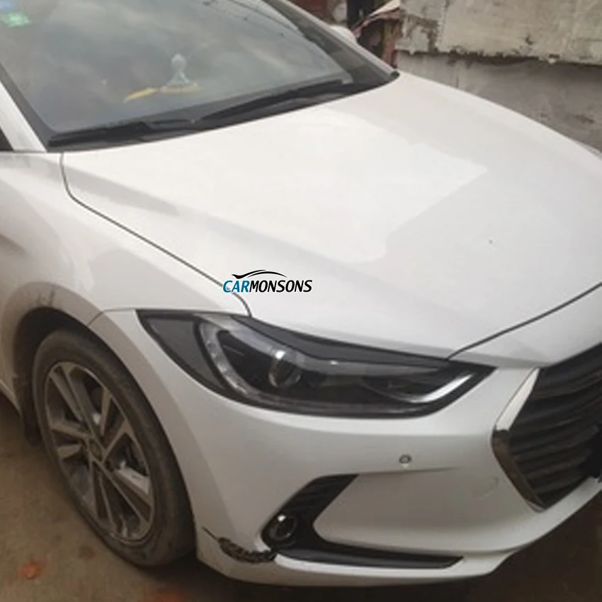 Cardimanson Чехлы для Hyundai Elantra 2016 2017 седанские фары веки бровей хромированные наклейки