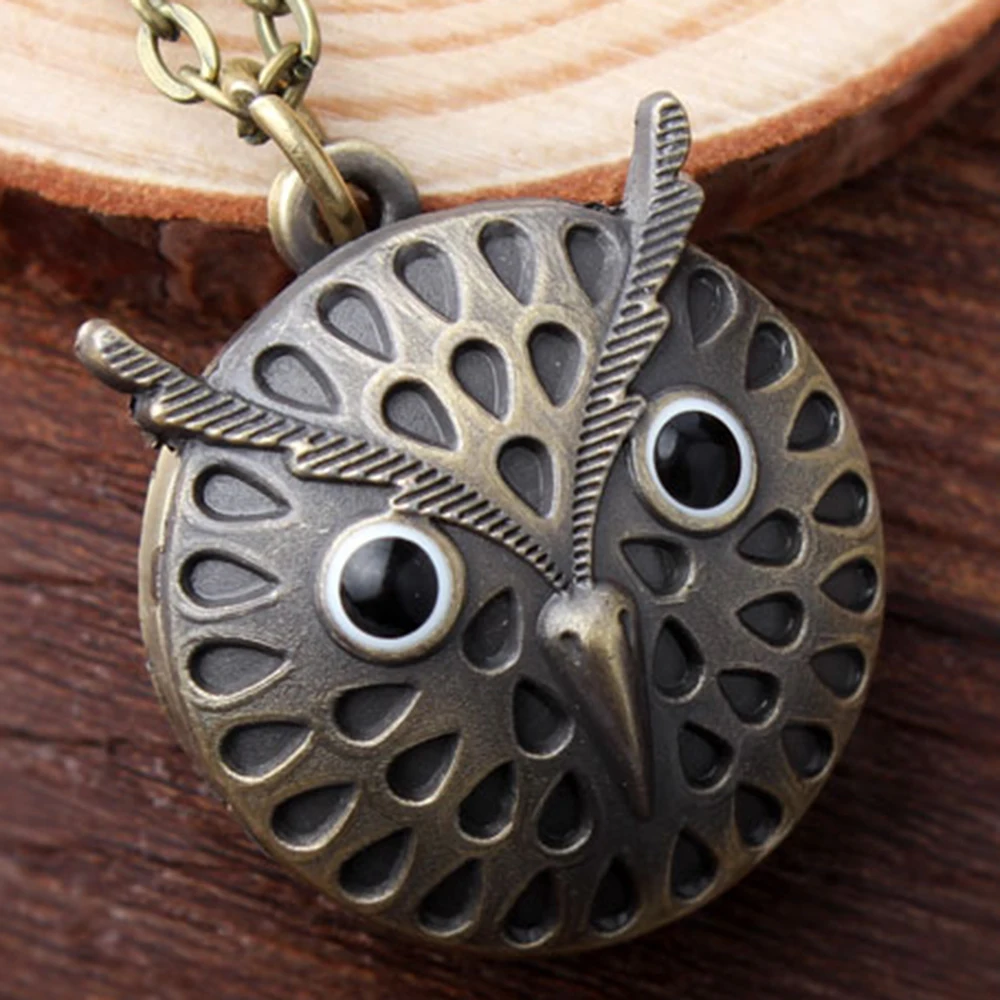 Новые часы Gorben модные маленькие кварцевые карманные с дизайном совы для женщин и