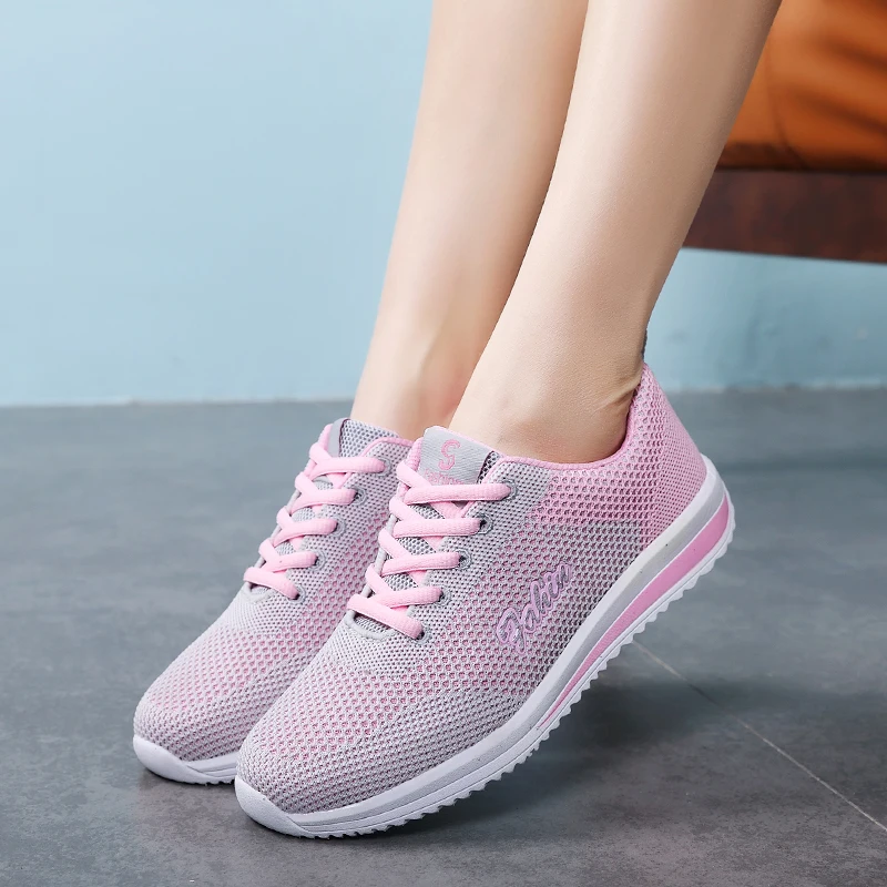 Женская Удобная обувь для тенниса женская спортивная из сетчатого материала