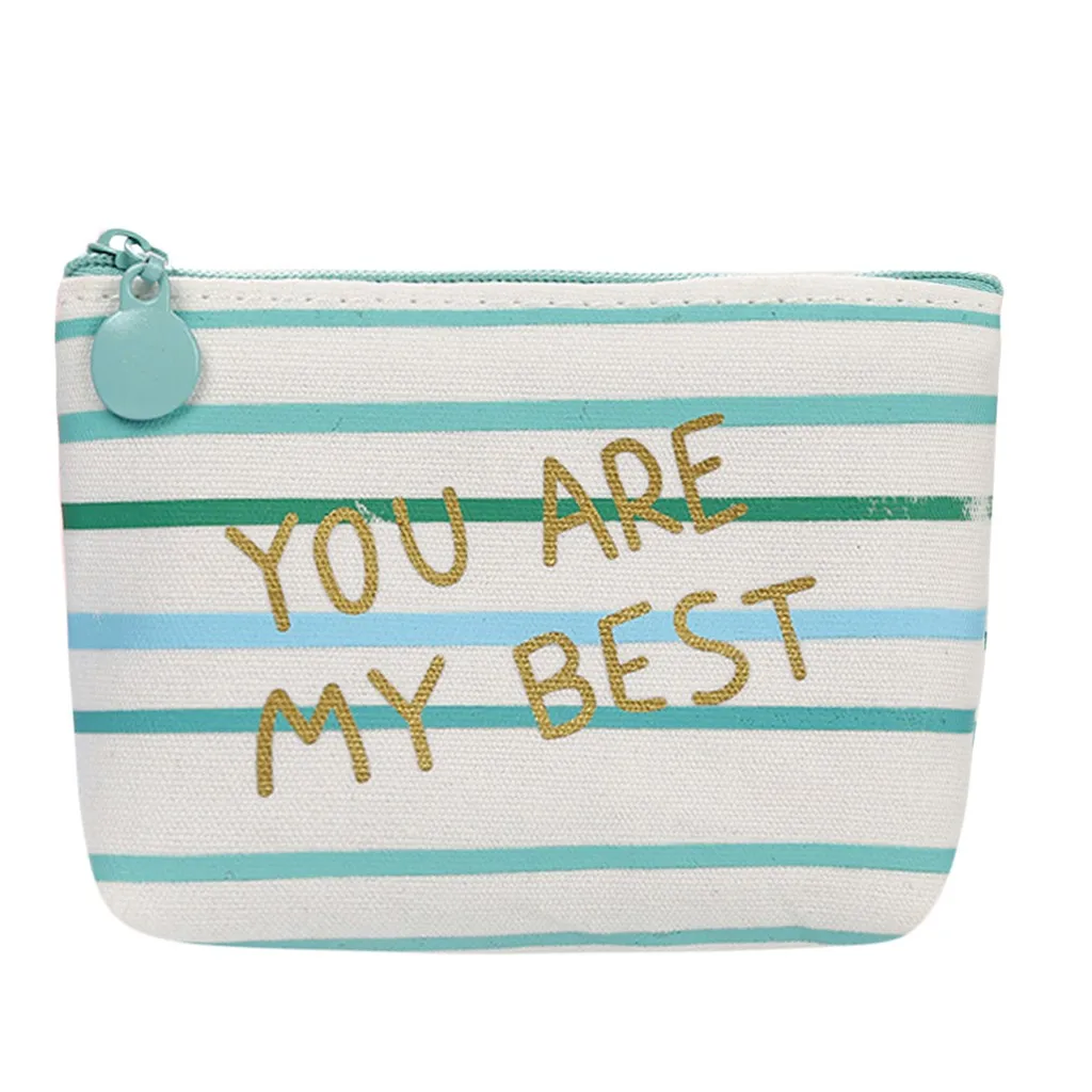 Милый кошелек для монет с цветочным принтом девочек сумка переноски смены букв