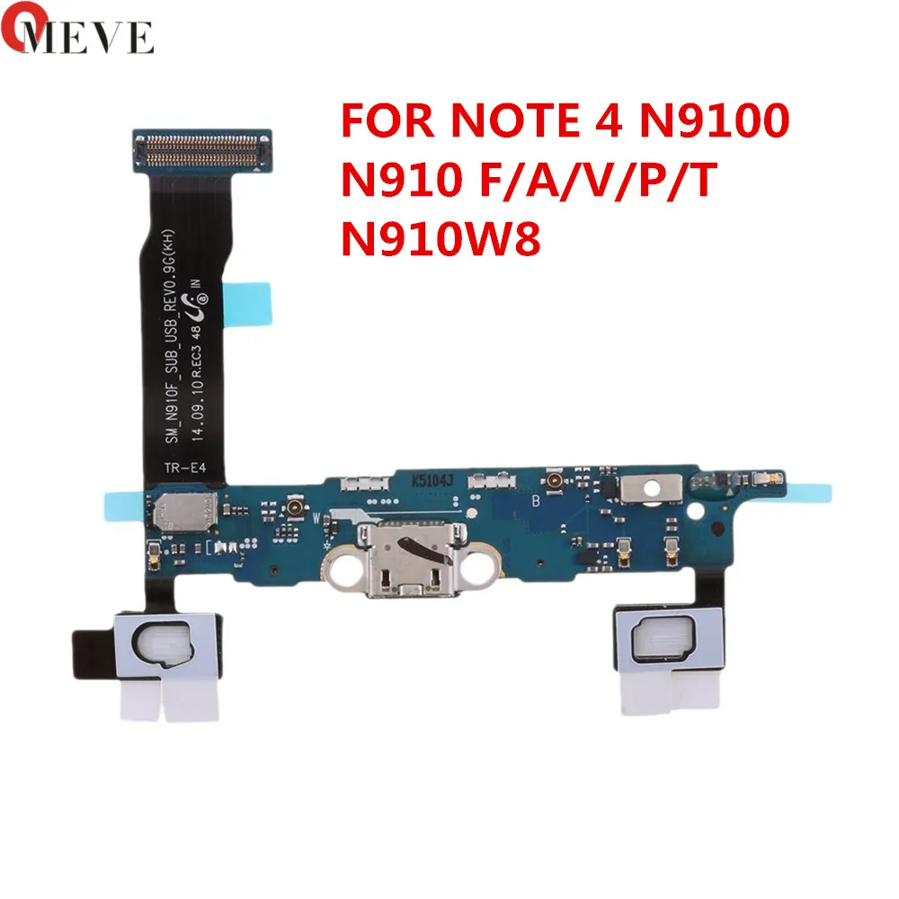 Оригинальный зарядный USB порт для Samsung Galaxy Note 4 N910A/F/V/T/P N910W8 док разъем микрофонный