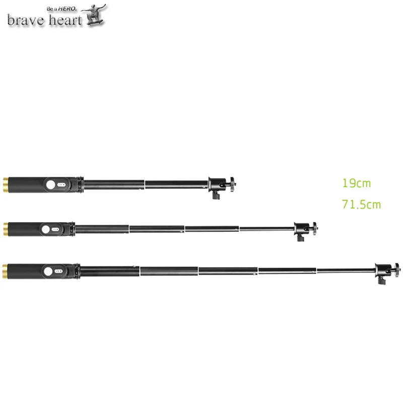 Портативный монопод с пультом дистанционного управления Bluetooth brave heart штатив