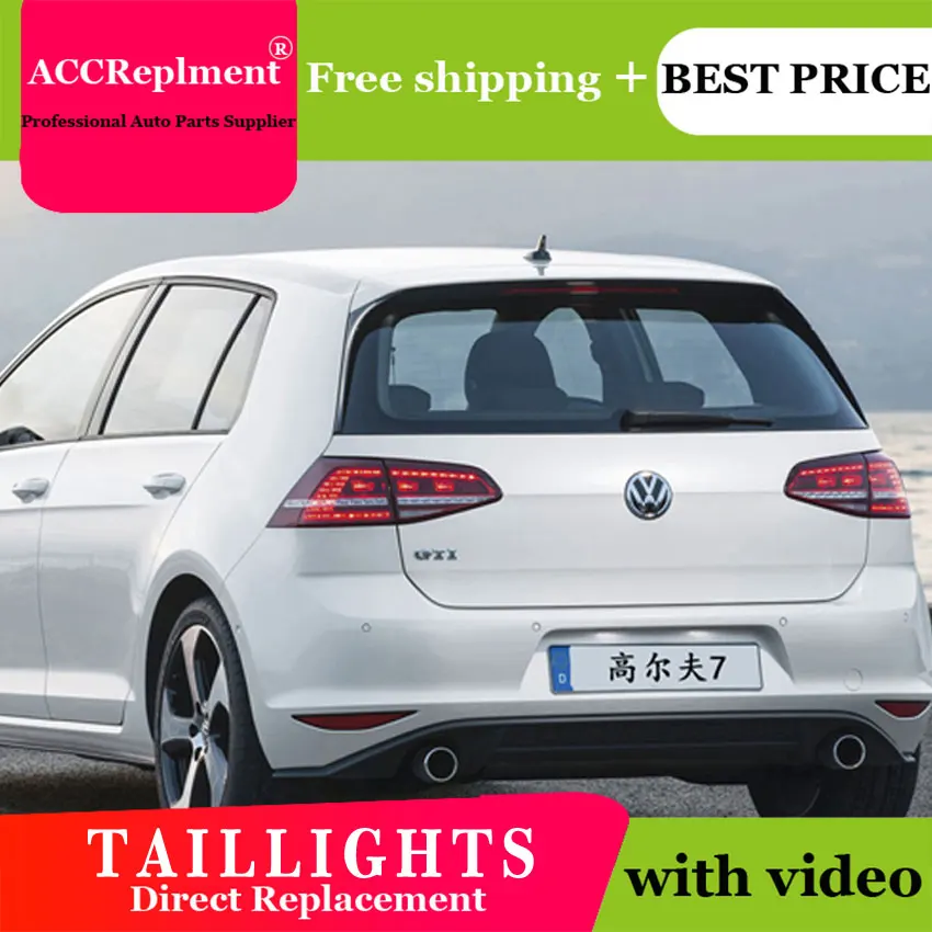 4 шт. автомобильный Стайлинг для VW Golf 7 задние фонари 2013-2015 светодиодные лампы +