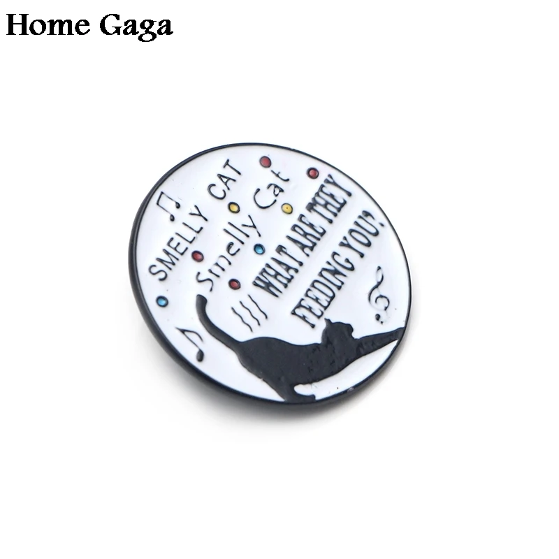 10 шт./компл. homegaga с надписью ТВ шоу friends(друзья футболка со смешным буквенным принтом «Черный кот значки para пакет для одежды рюкзак броши для обуви значок D1510